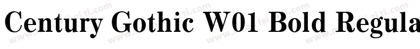Century Gothic W01 Bold Regular字体转换